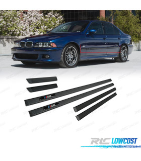 MOLDURAS LATERALES DE PUERTA BMW E39 SEDAN LOOK M5 NEGRO MATE