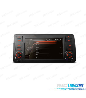 RADIO NAVEGADOR 7" PARA BMW SERIE 3 E46 98-06 USB GPS TACTIL HD TIPO OEM