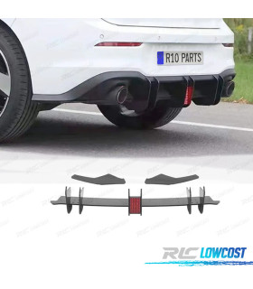 AÑADIDO DIFUSOR VOLKSWAGEN VW GOLF 8 GTI CON LUZ DE FRENO