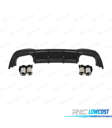 DIFUSOR VOLKSWAGEN VW GOLF 8 LOOK R DOBLE SALIDA + COLAS DE ESCAPE