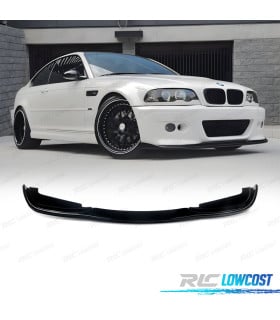 SPOILER LIP BMW E46 98-07 LOOK M3 NEGRO BRILLO