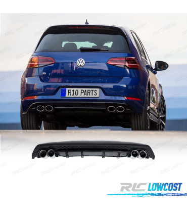 DIFUSOR VOLKSWAGEN VW GOLF 7.5 17-20 LOOK R