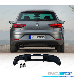 DIFUSOR SEAT LEON 17-20 LOOK FR NEGRO BRILLO + COLAS ESCAPE