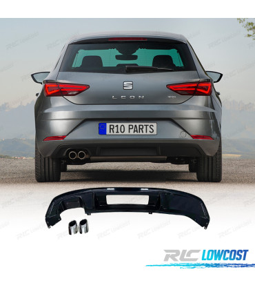DIFUSOR SEAT LEON 17-20 LOOK FR NEGRO BRILLO + COLAS ESCAPE