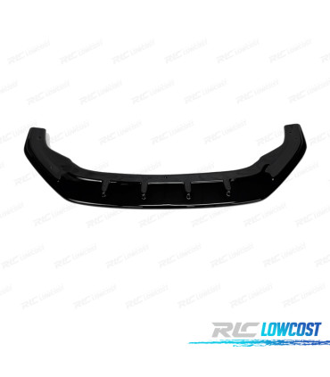 SPOILER LIP VOLKSWAGEN VW GOLF 7.5 GTI R 17-20 LOOK CS NEGRO BRILLO