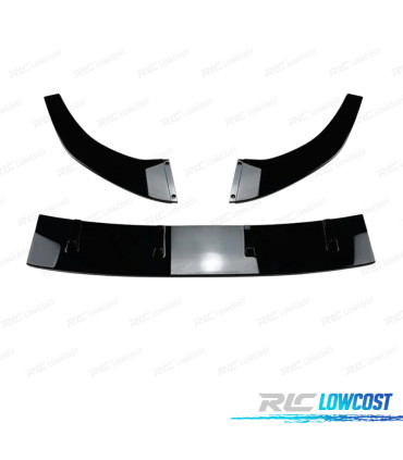 SPOILER LIP VOLKSWAGEN VW GOLF 7.5 17-20 LOOK GTI NEGRO BRILLO