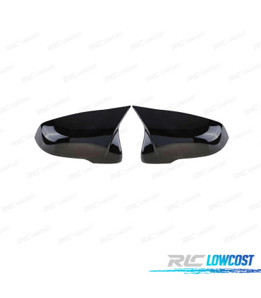 CARCASAS ESPEJOS BMW F39 F40 F44 F48 15- LOOK M NEGRO BRILLO
