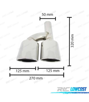 COLAS ESCAPE MERCEDES CLASE C W204 07-15 LOOK AMG 50X100