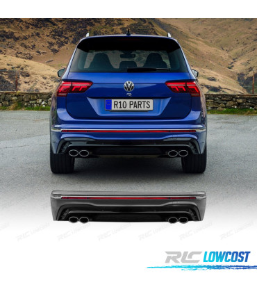PARAGOLPES TRASERO VOLKSWAGEN TIGUAN 16-24 LOOK R CROMO