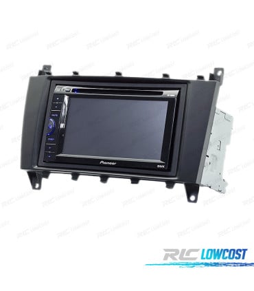 MARCO NEGRO RADIO 2-DIN MERCEDES CLASE-C W203 CLASE-CLC C204 CLASE-CLK W209 CLASE-G W463
