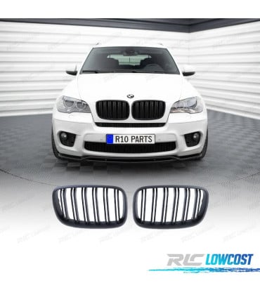 PARRILLAS BMW X5 E70 X6 E71 LOOK M NEGRO MATE