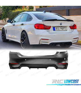 PARAGOLPES TRASERO BMW F36 GRAN COUPE LOOK M4 PDC