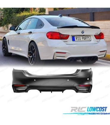 PARAGOLPES TRASERO BMW F36 GRAN COUPE LOOK M4 PDC