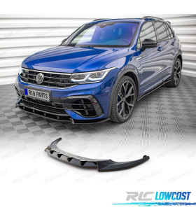 SPOILER LIP VOLKSWAGEN VW TIGUAN 16-24 LOOK R NEGRO BRILLO