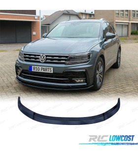 SPOILER LIP VOLKSWAGEN VW TIGUAN 16-20 LOOK R-LINE NEGRO BRILLO
