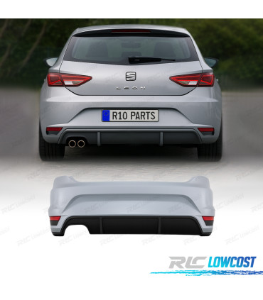 PARAGOLPES TRASERO SEAT LEON FR 13-20 SALIDA DE ESCAPE DOBLE