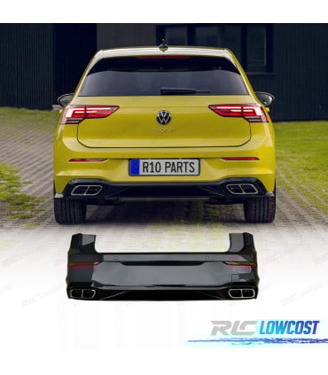 PARAGOLPES TRASERO VOLKSWAGEN VW GOLF 8 LOOK R LINE + COLAS