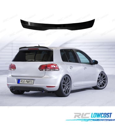ALERON SPOILER VOLKSWAGEN VW GOLF 6 08-12 NEGRO BRILLO