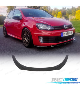 SPOILER LIP VOLKSWAGEN VW GOLF 6 GTI 08-12 NEGRO