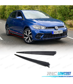 AÑADIDO TALONERAS VOLKSWAGEN VW POLO 17- LOOK GTI NEGRO MATE