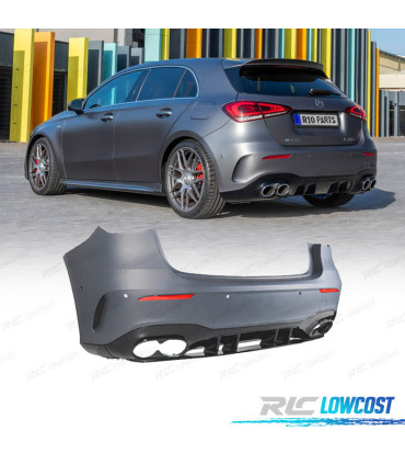 PARAGOLPES TRASERO MERCEDES CLASE A W177 19-24 LOOK AMG A45
