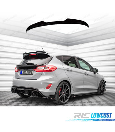 ALERON SPOILER FORD FIESTA MK7 17-23 NEGRO BRILLO