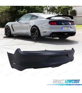 PARAGOLPES TRASERO FORD MUSTANG 15-17 DOBLE SALIDA