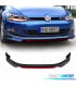 SPOILER LIP FRONTAL VOLKSWAGEN VW GOLF 7.5 LOOK ABT NEGRO ROJO