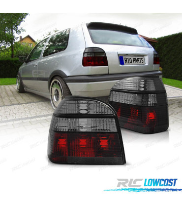 PILOTOS VOLKSWAGEN VW GOLF 3 91-97 ROJO AHUMADO