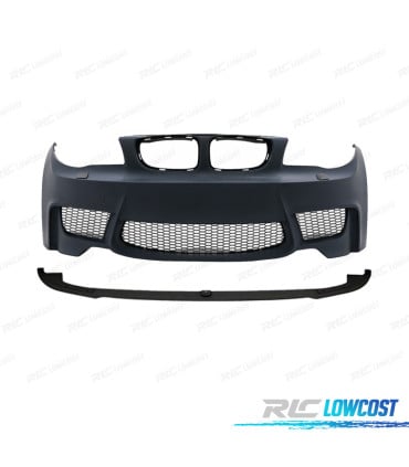 PARAGOLPES DELANTERO BMW E81 E87 E82 04-13 LOOK 1M SRA + LIP FRONTAL