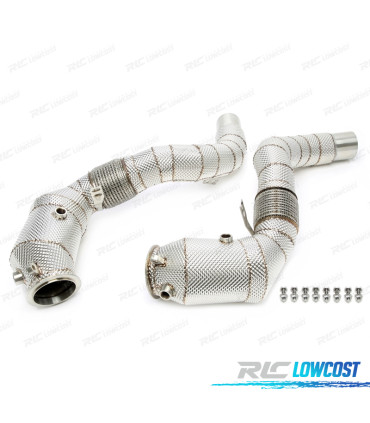 SUPRESOR DOWNPIPE BMW F01 F02 F03 12-15 CATALIZADOR ESCUDO TERMICO