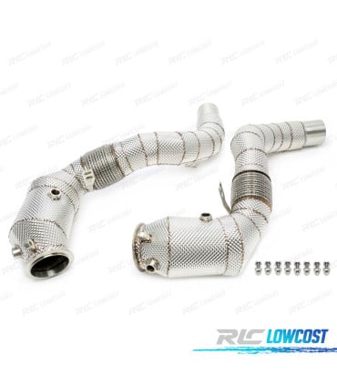 SUPRESOR DOWNPIPE BMW X5 F15 12-18 CATALIZADOR ESCUDO TERMICO