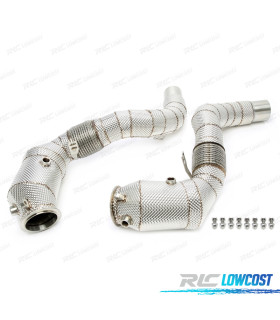 SUPRESOR DOWNPIPE BMW X6 F16 14-19 CATALIZADOR ESCUDO TERMICO