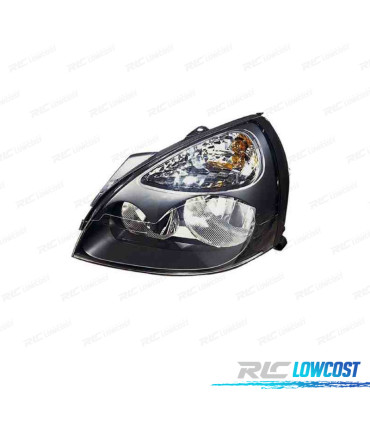 FARO IZQ RENAULT CLIO II 01-05 NEGRO