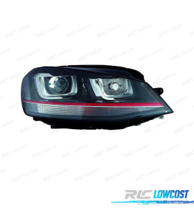 FARO DCH XENON VOLKSWAGEN VW GOLF VII GTI GTD 12-17 FONDO NEGRO