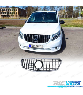 PARRILLA MERCEDES CLASE V W447 14-19 LOOK AMG NEGRO CROMO