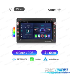 RADIO GPS ANDROID 14 PARA SEAT SKODA VOLKSWAGEN VW 7"