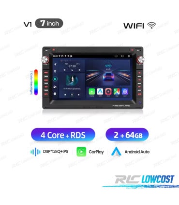 RADIO GPS ANDROID 14 PARA SEAT SKODA VOLKSWAGEN VW 7"