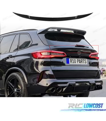 ALERON SPOILER BMW X5 G05 19-23 LOOK M NEGRO BRILLO