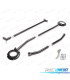 KIT BARRAS ESTABILIZADORAS AJUSTABLES VOLKSWAGEN VW CORRADO 88-95 NEGRO