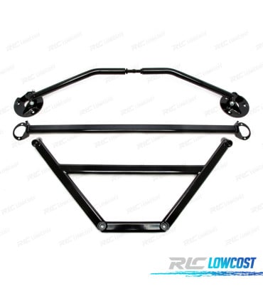 KIT BARRAS ESTABILIZADORAS AJUSTABLES BMW E30 82-94 NEGRO