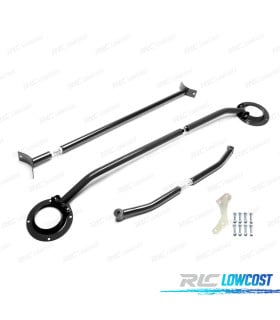 KIT BARRAS ESTABILIZADORAS AJUSTABLES SEAT TOLEDO 1L 91-99 NEGRO