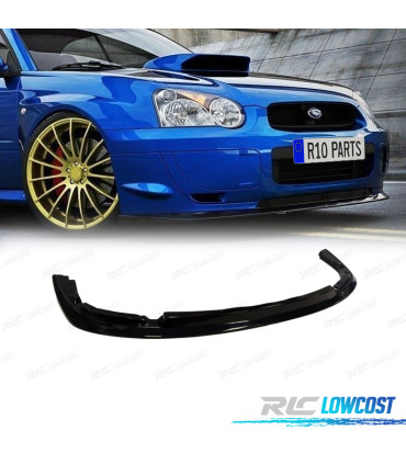 SPOILER LIP SUBARU IMPREZA 04- GDB STI NEGRO BRILLO