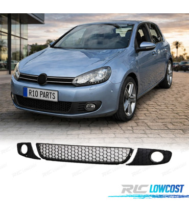 REJILLAS PARAGOLPES VOLKSWAGEN VW GOLF 6 08-12 NEGRO