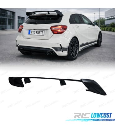 ALERON SPOILER MERCEDES CLASE A W176 LOOK AMG A45 NEGRO BRILLO