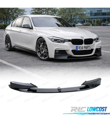 SPOILER LIP BMW F30 F31 LOOK M PERFORMANCE NEGRO BRILLO