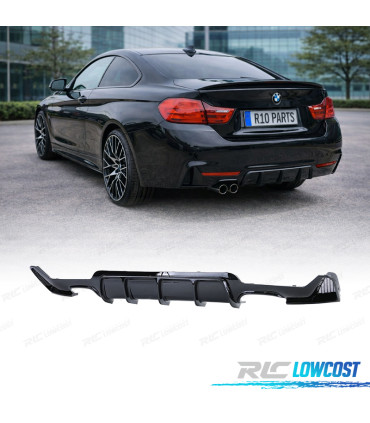 DIFUSOR BMW F32 F33 F36 LOOK M PERFORMANCE NEGRO BRILLO