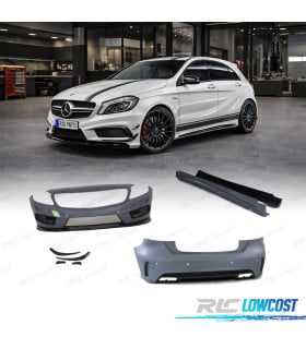 KIT CARROCERIA MERCEDES CLASE A W176 LOOK AMG A45 PDC Y LAVAFAROS
