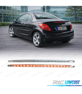 TERCERA LUZ DE FRENO PEUGEOT 207 CC LED CROMO