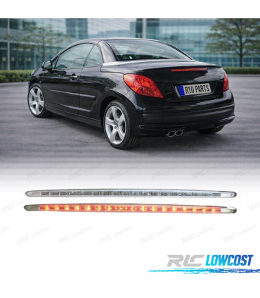 TERCERA LUZ DE FRENO PEUGEOT 207 CC LED CROMO